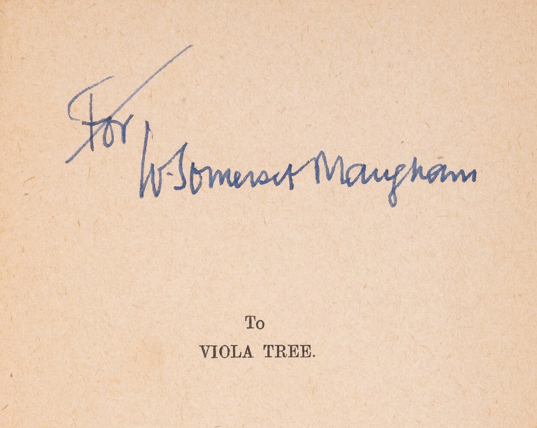 Maugham (William Somerset) The Unknown, first edition, signed by the author on dedication page, 1920 (1 of 1)