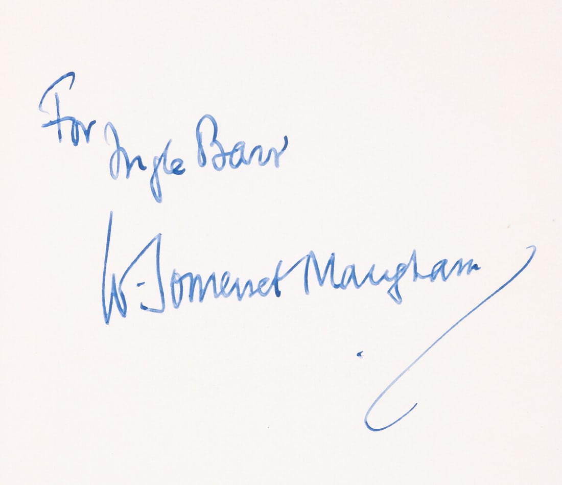 Maugham (William Somerset) The Letter, first American edition, special souvenir issue, signed (1 of 1)