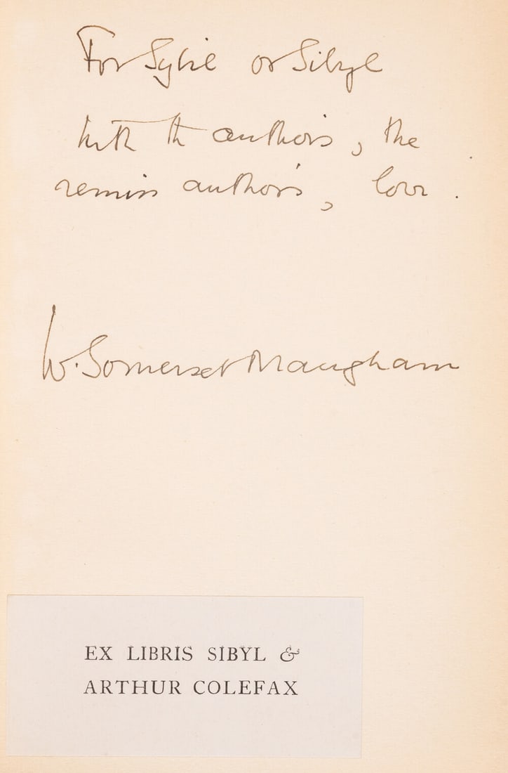 Maugham (William Somerset) Six Stories Written in The First Person Singular, first English edition, (1 of 1)