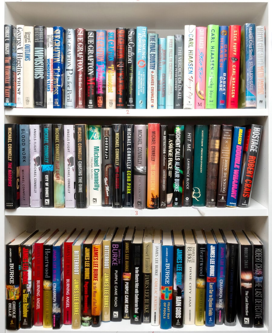 Pelecanos (George P.) Shame the Devil, first English edition, signed by the author, 2000; and c.100: Pelecanos (George P.) Shame the Devil, signed by the author, 2000 § Peretsky (Sara) Deadlock, jacket price-clipped, light creasing to head, 1984 § Burke (Ja