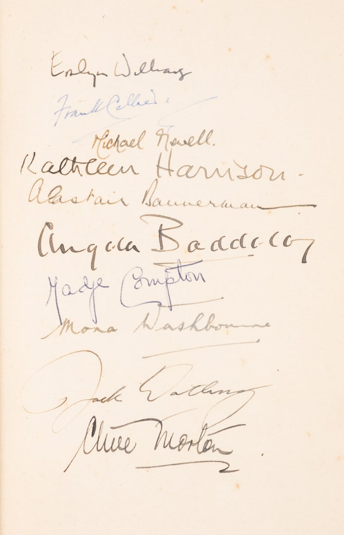 Rattigan (Terence) The Winslow Boy, first edition, signed by several original cast members, 1946. (1 of 1)
