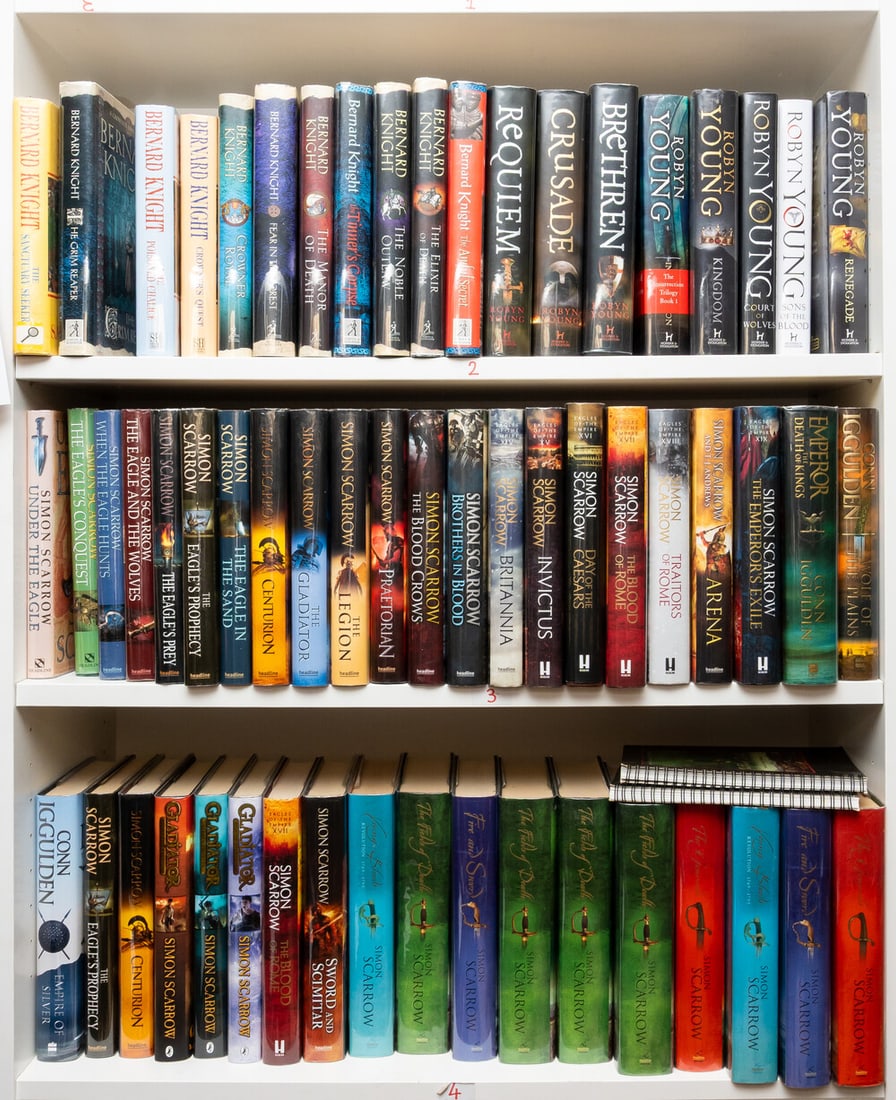 Scarrow (Simon) [Eagles of the Empire], 19 vol., first editions, signed by the author, 2000-2020;: Scarrow (Simon) [Eagles of the Empire], 19 vol., 2000-2020 § Young (Robyn) [Brethren trilogy], 3 vol., 2006-08, first edi