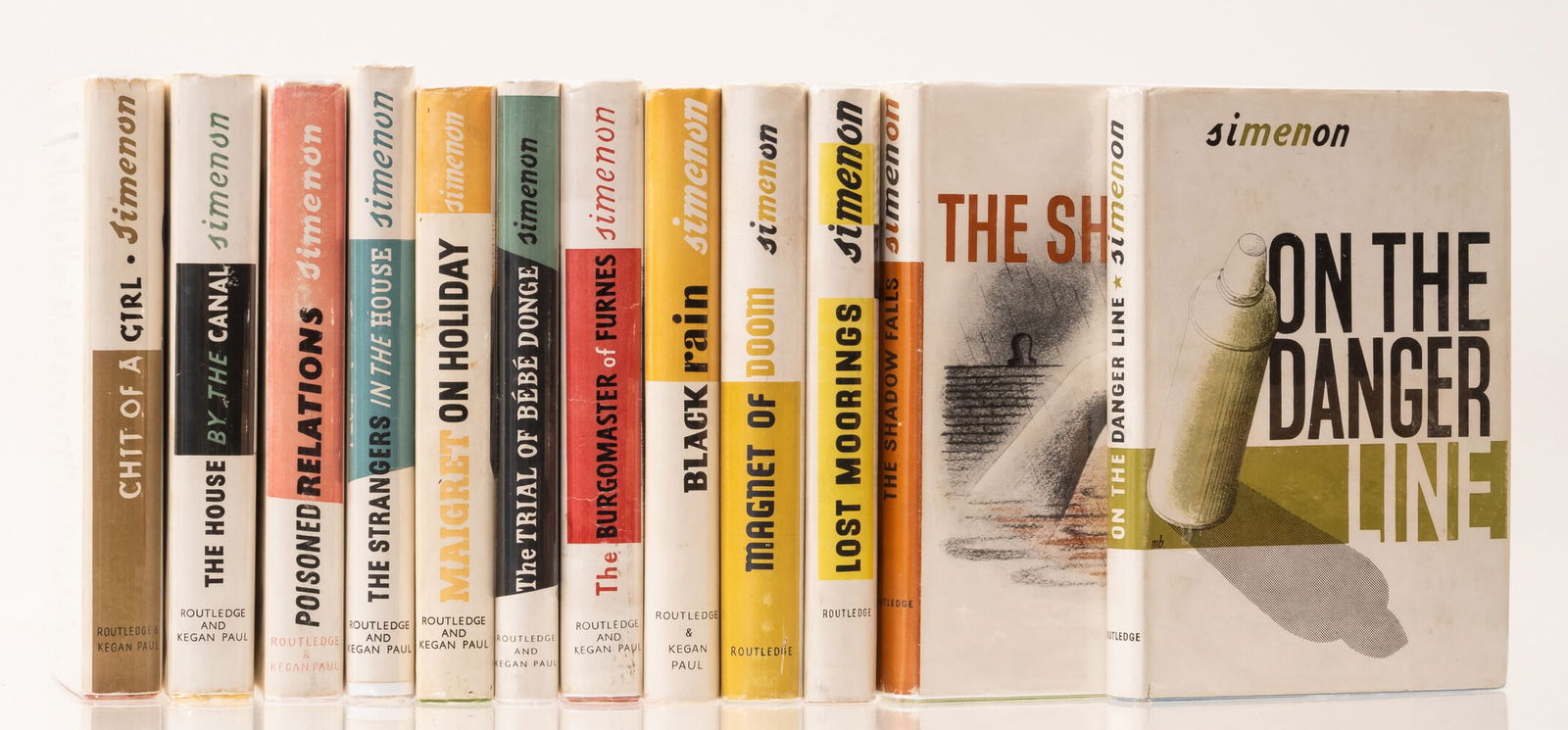 Simenon (Georges) On the Danger Line, first English edition, 1944; and 11 others by the same (12) (1 of 1)