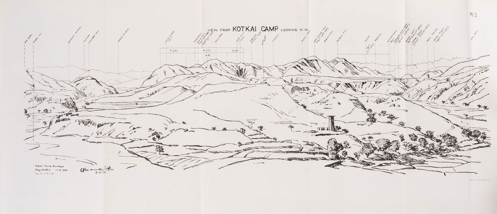 General Staff Army Headquarters India. Operations in Waziristan 1919-1920, maps, plates & panoramas,: General Staff Army Headquarters India. Operations in Waziristan 1919-1920, maps, pl