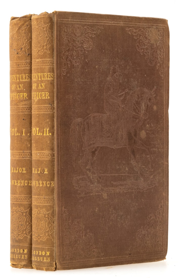 Lawrence (Major H.M.L.) Adventures of an Officer in the Punjaub, 2 vol., second edition, original: Lawrence (Major H.M.L.) Adventures of an Officer in the Punjaub, 2 vol., second edition, half-title in vol.2 only (?lacking in vol.1), 2 lithographed fro