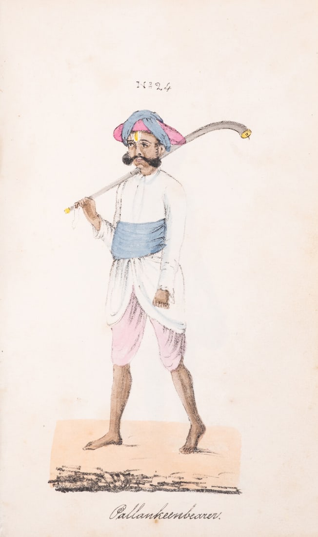 Ramasvami (Kavali Venkata) A Digest of the Different Castes of India, 83 charming hand-coloured: Ramasvami (Kavali Venkata) A Digest of the Different Castes of India<