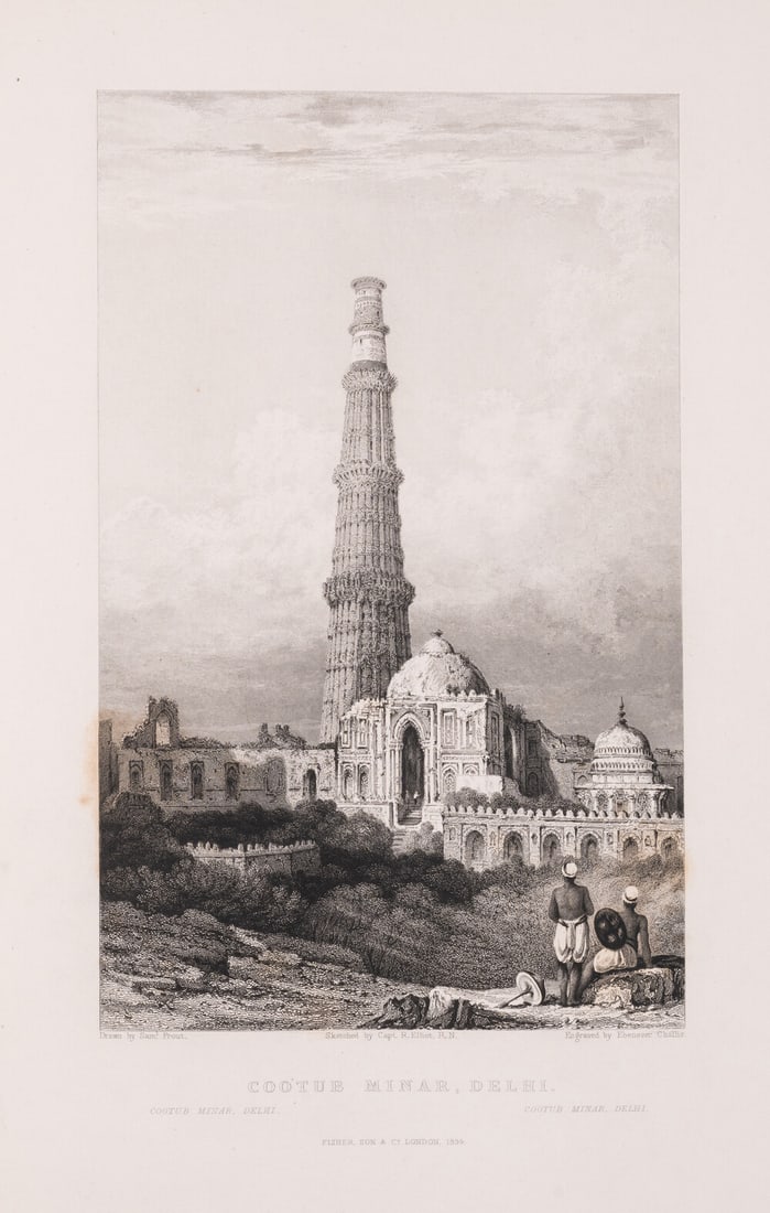 Roberts (Emma) Hindostan: Its Landscapes, Palaces, Temples, Tombs..., 2 vol. in 1, engraved plates,: Roberts (Emma) Hindostan: Its Landscapes, Palaces, Temples, Tombs..., 2 vol. in 1, engraved additional vignette titles and 97 plat