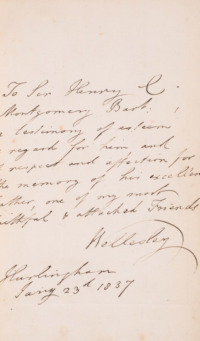 Wellesley (Richard, 1st Marquess Wellesley) The Despatches, Minutes, and Correspondence...during his: Wellesley (Richard, 1st Marquess Wellesley) The Despatches, Minutes, and Correspondence...during his Administration of India, edited by Montgomery Martin, 5 vol.,