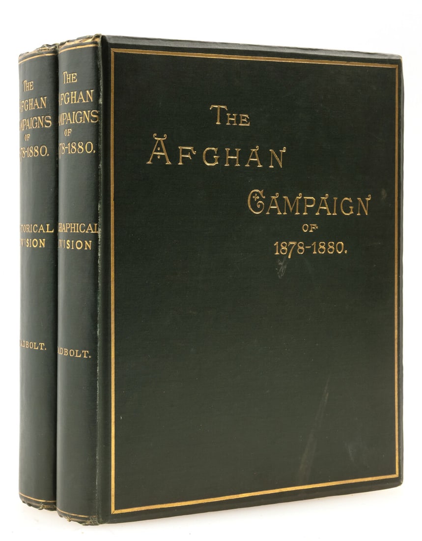 Afghanistan.- Shadbolt (Sydney H.) The Afghan Campaigns of 1878-1880, 2 vol., first edition,: Afghanistan.- Shadbolt (Sydney H.) The Afghan Campaigns of 1878-1880, 2 vol., first edition, half-titles, moun