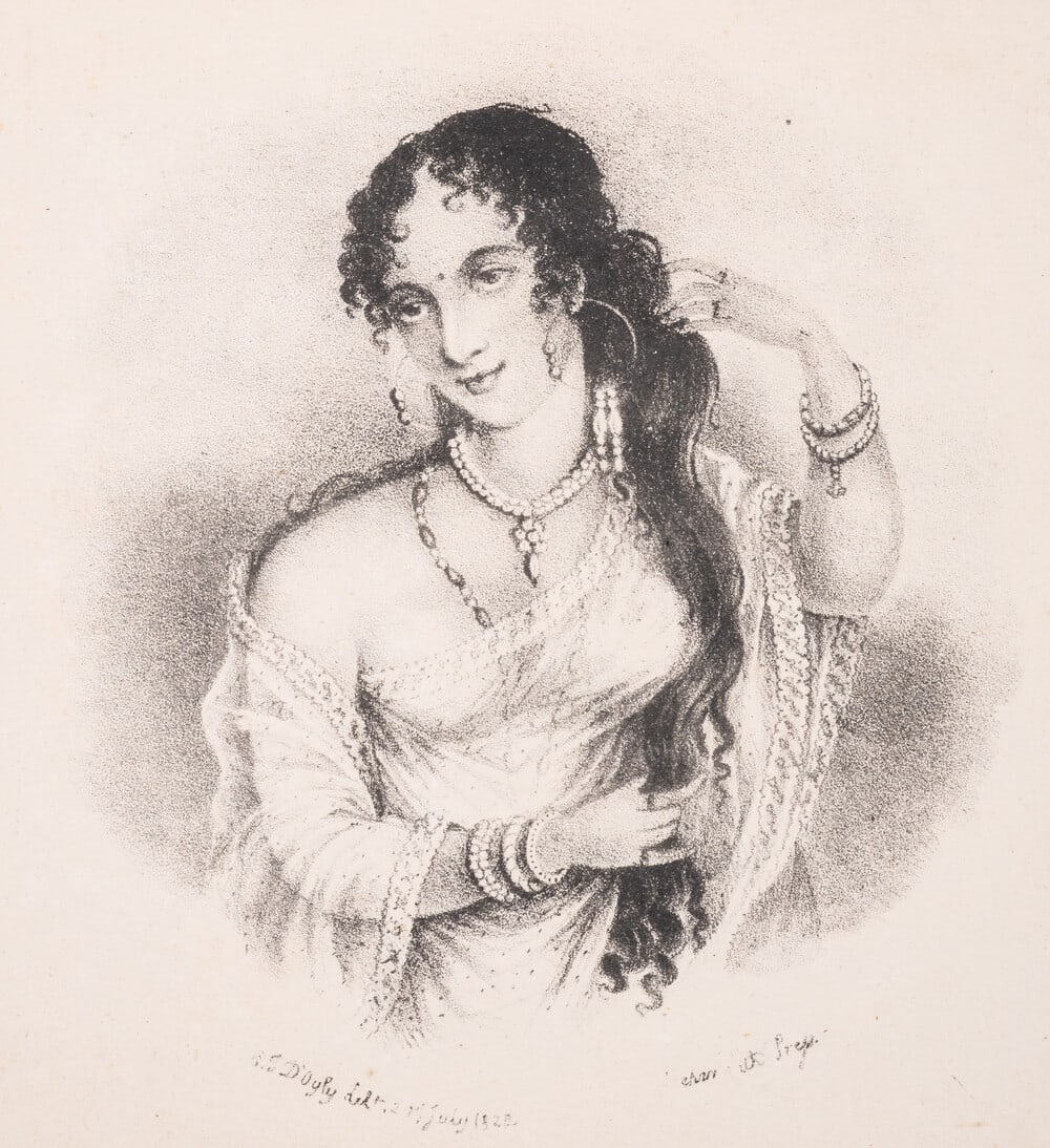 D'Oyly (Charles) Behar Amateur Lithographic Scrap Book, lithographed throughout with title and 55: D'Oyly (Charles) Behar Amateur Lithographic Scrap Book, lithographed throughout with title and 55 plates, all on thick paper mounted on 43 buff paper leaves,