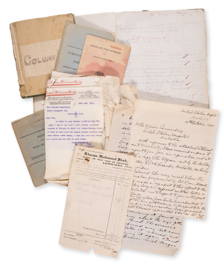 Indian Transport Corps.- Collection of papers relating to the Indian Transport Corps, printed (1 of 1)