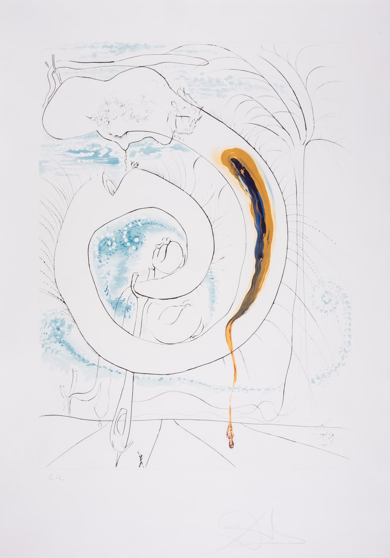 Salvador Dalí The Visceral Circle of the Cosmos (Field 74-12D; M&L 647) (1 of 1)