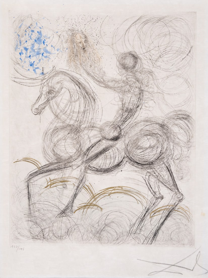 Salvador Dalí (1904-1989) Cavalier et la Mort, from Faust (La Nuit de Walpurgis) (Field 69-1H; M&L (1 of 1)