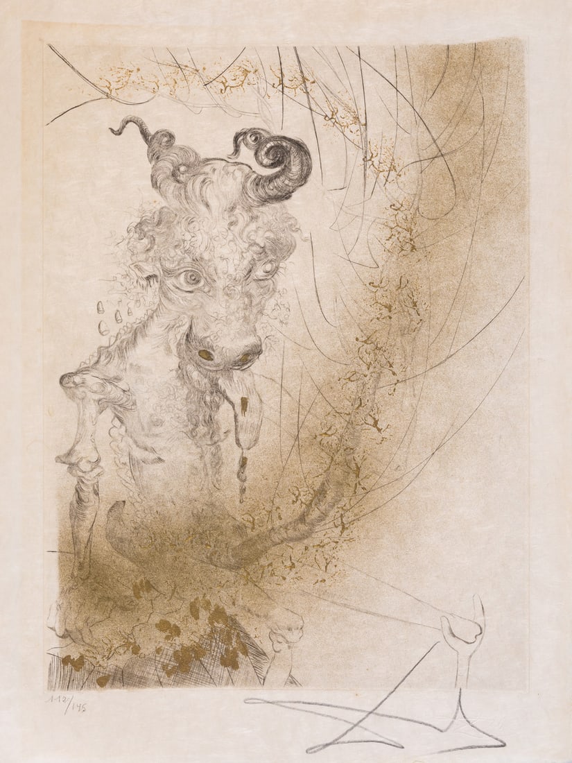 Salvador Dalí (1904-1989) Tête de Veau, from Faust (La Nuit de Walpurgis) (Field 69-1G; M&L 306k) (1 of 1)