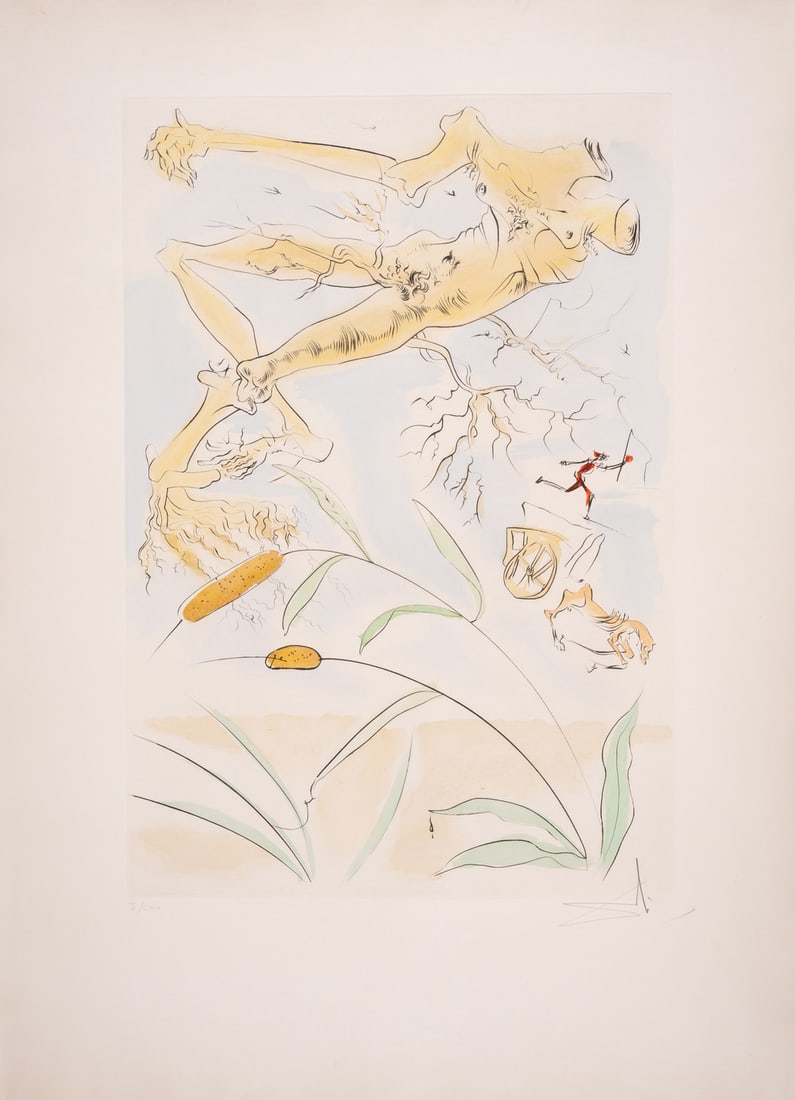 Salvador Dalí (1904-1989) Le Chêne et le Roseau, from Le Bestiaire de La Fontaine (Field 74-1K;