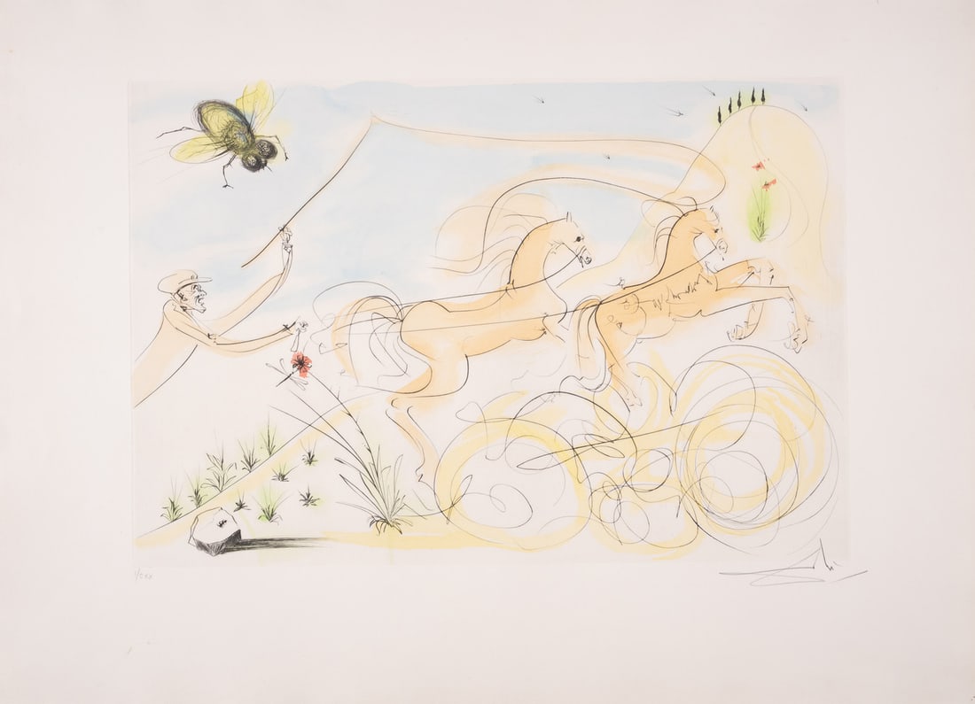 Salvador Dalí (1904-1989) Le Coche et La Mouche from Le Bestiaire de La Fontaine (Field 74-1I; M&L