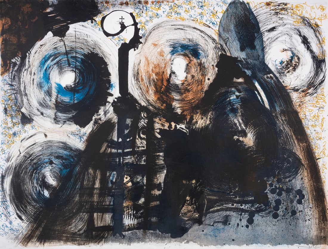 Salvador Dalí (1904-1989) Black Mass (Field 74-1; M&L 1469): Salvador Dalí (1904-1989)Black Mass (Field 74-1; M&L 1469)Lithograph printed in colours, 1974, signed and inscribed 'EA' in pencil, an artist's proof aside from the edition of 150, printed