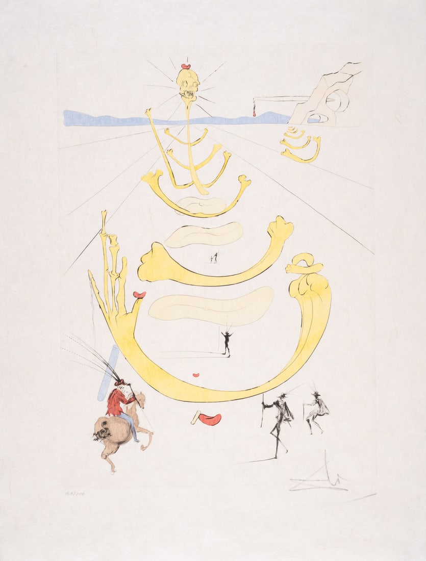 Salvador Dalí (1904-1989) Masque de la Mort (Field 75-17; M&L 774b)