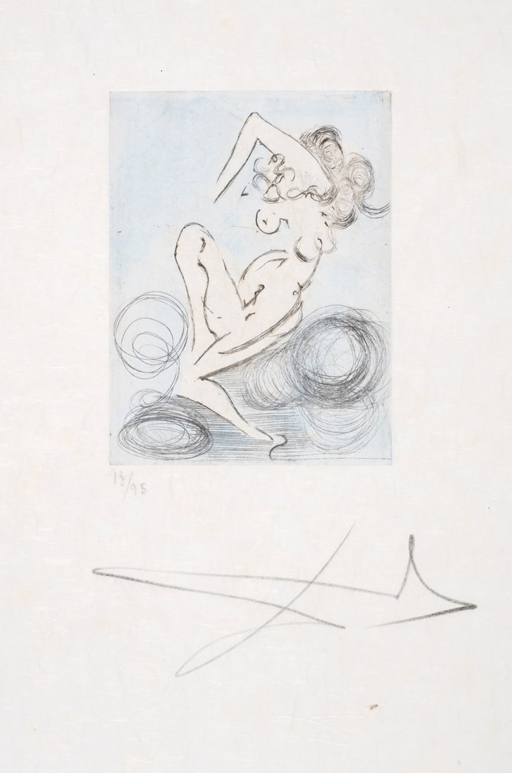 Salvador Dalí (1904-1989) Petites Nus d'Apollinaire (Field 72-4C; M&L 200)