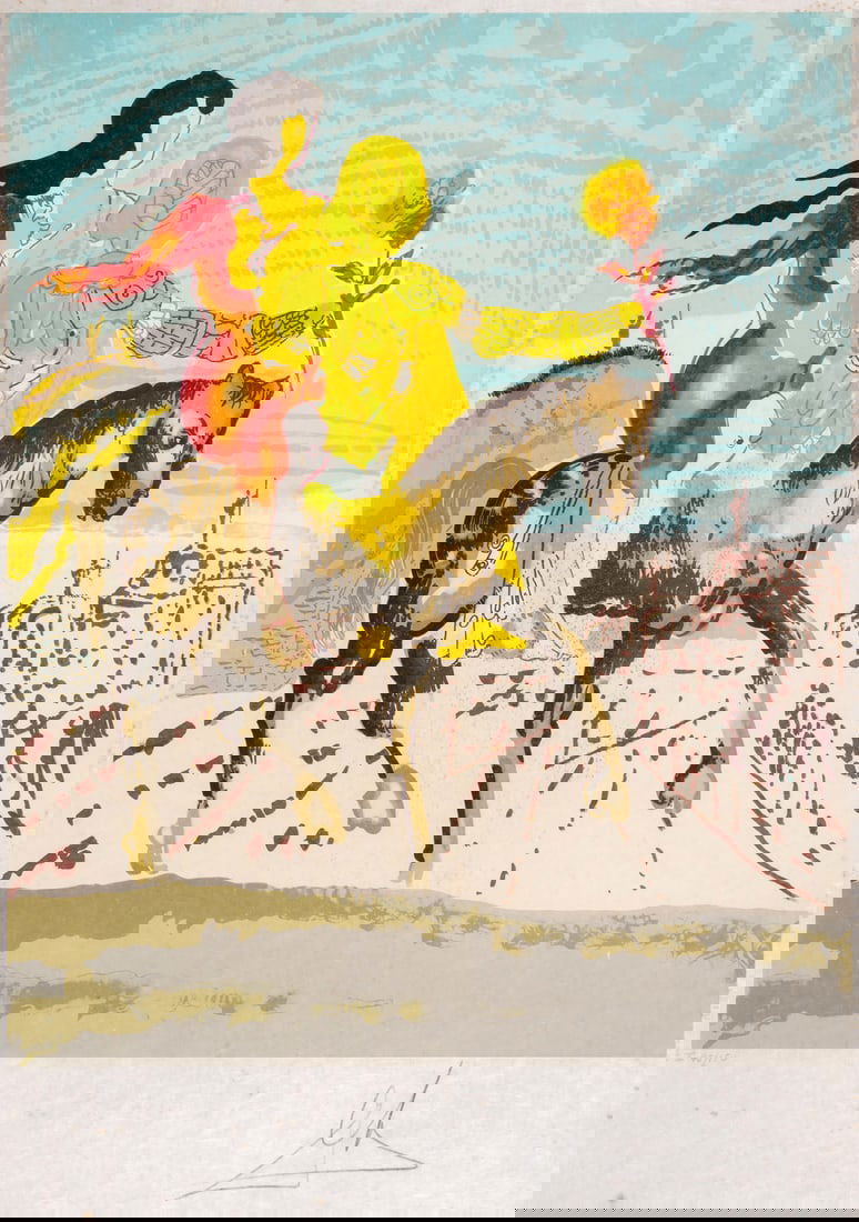 Salvador Dalí (1904-1989) The Messiah (Woman Leading Horse), from New Jerusalem (Field 80-1A; M&L: Salvador Dalí (1904-1989) The Messiah (Woman Leading Horse), from New Jerusalem (Field 80-1A; M&L 1566d) Lithograph printed in colours, 1979/80, signed in pencil, numbered from the edition