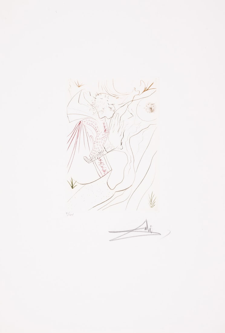 Salvador Dalí (1904-1989) Le Péché partagé, from Le Décameron (Field 72-8A; M&L 552c): Salvador Dalí (1904-1989)