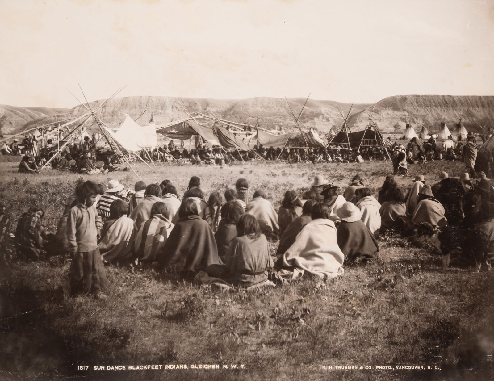 Canada.- [Photograph Album including Sun Dance, Blackfeet Indians at Gleichen N. W. T.], [late 19th (1 of 1)