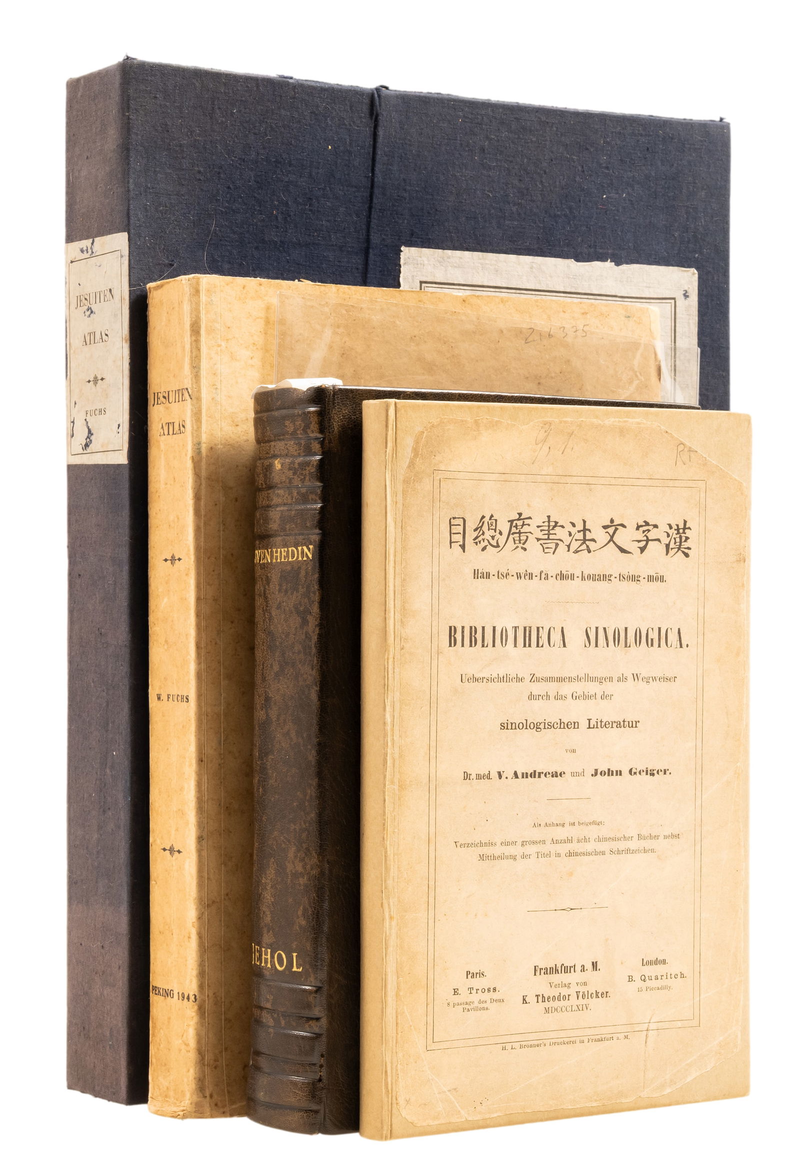 China.- Fuchs (Walter, editor) Der Jesuiten-Atlas der Kanghsi-zeit..., 2 vol. including box of maps, (1 of 1)