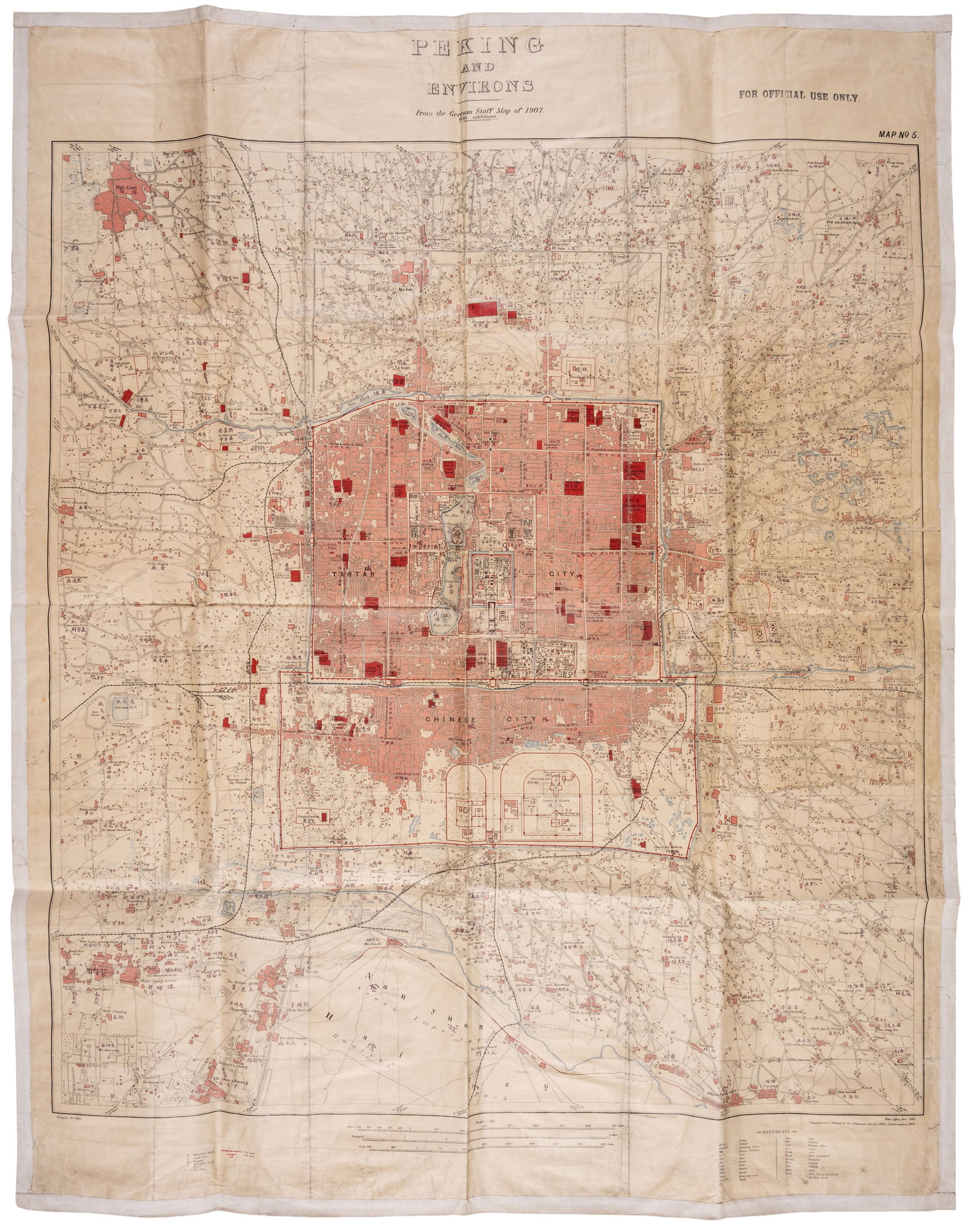 China.- World.- Various Cartographers (19th & 20th century) A diverse and miscellaneous collection: China.- World.- Various Cartographers (19th & 20th century) A diverse and miscellaneous collection of folding maps, travel interest ephemera, manuscripts, and photographs, including a very scarce 1907