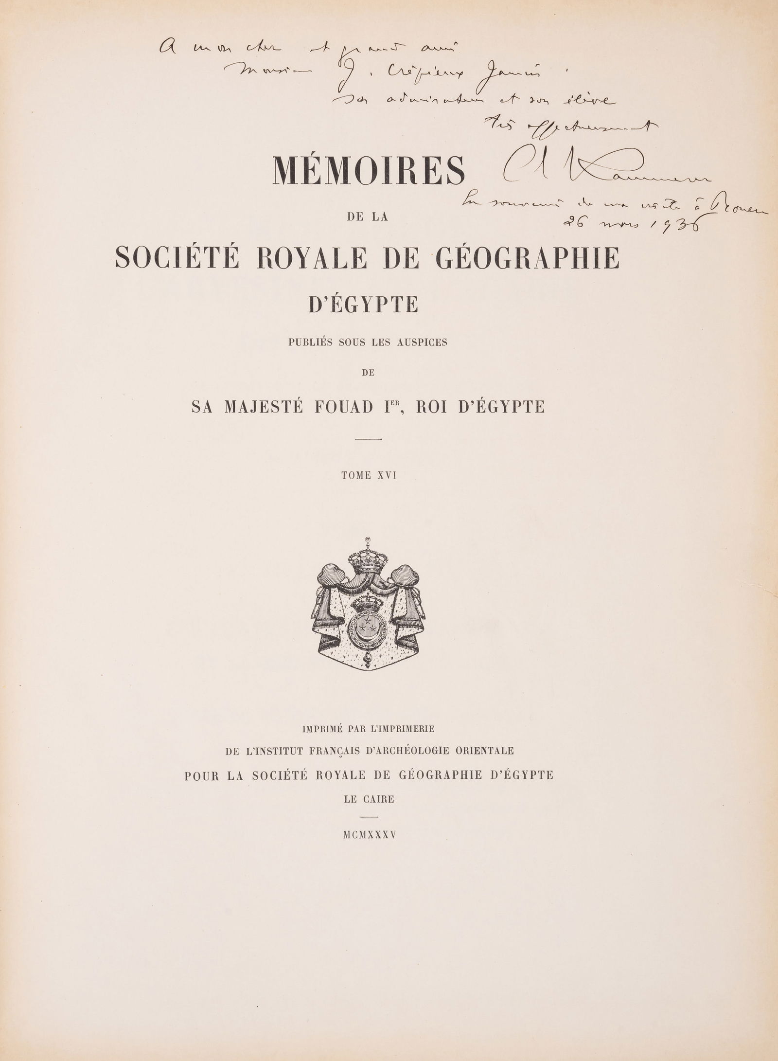 Levant & Middle East.- Osten (Hans Henning von der) & W.M.Krogman. The Alishar Hüyük Seasons of (1 of 1)