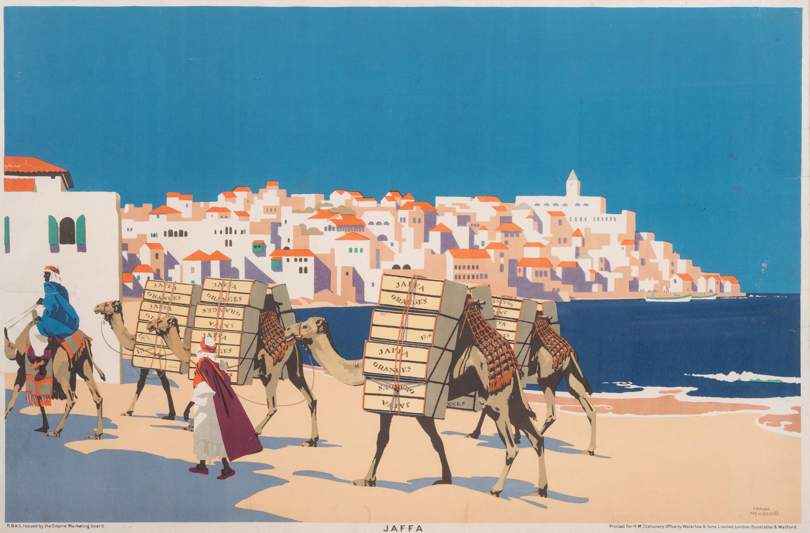 Levant.- Newbould (Frank) Jaffa, lithograph poster printed in colours, [c.1930] (1 of 1)