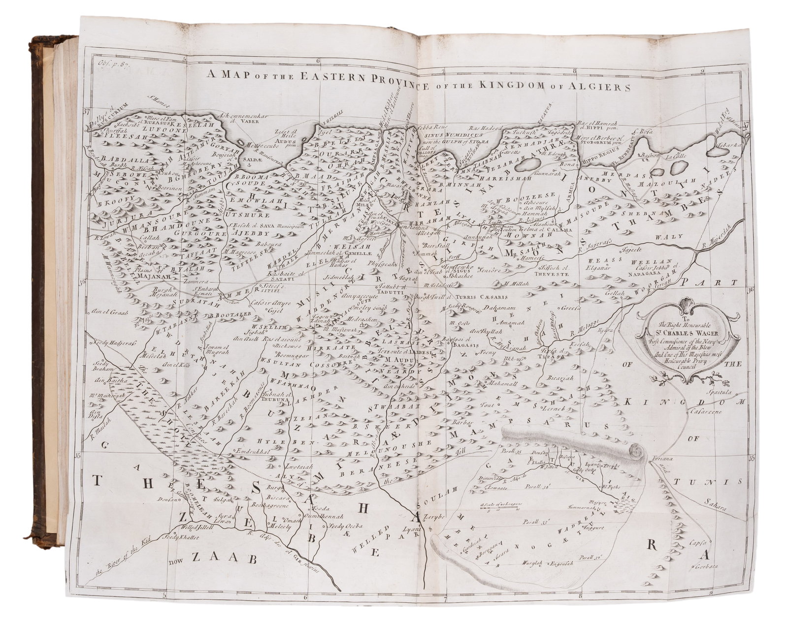 Levant.- Shaw (Thomas) Travels, or Observations relating to several parts of Barbary and the Levant,: Levant.- Shaw (Thomas) Travels, or Observations relating to several parts of Barbary and the Levant, first edition, half-title, title in red and black, 20 engraved plates on 17 sheets, 11 engraved map