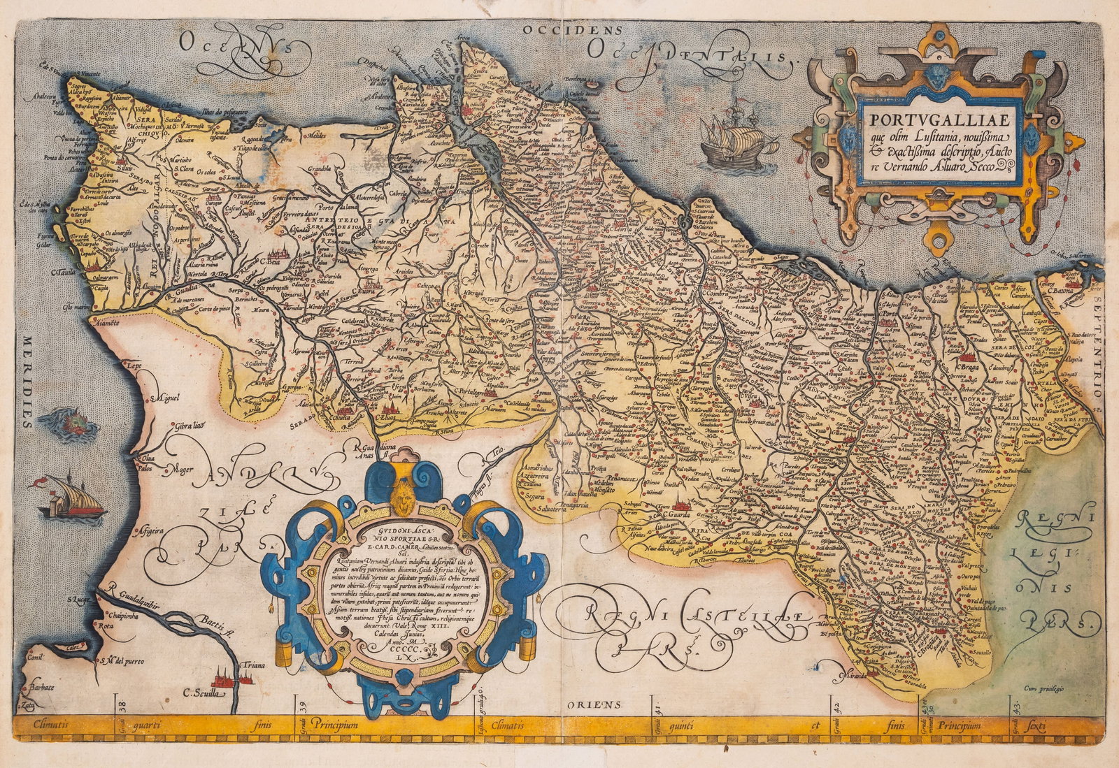 Portugal.- Ortelius (Abraham) Portugalliae que olim Lusitania, novissima & exactissima descriptio, (1 of 1)