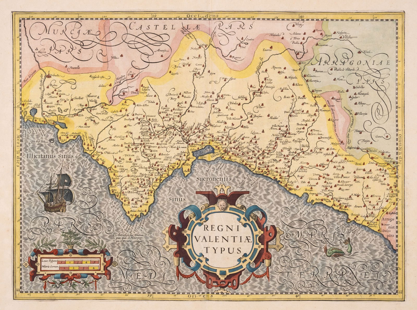 Spain.- Hondius (Jodocus) and Henricus Hondius. Six regional maps of Spain, engravings, [c.1606]; (1 of 1)