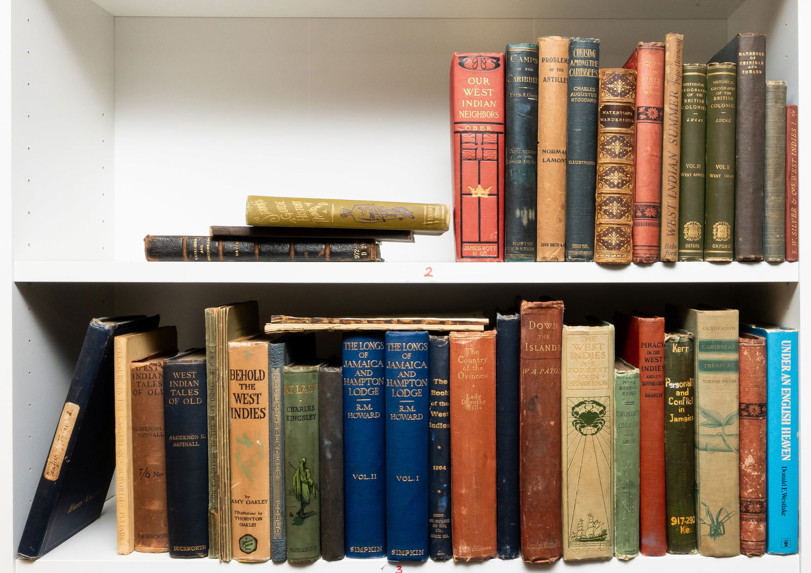 West Indies.- Devas (Fr. Raymund) Up Hill and Down Dale in Grenada, first edition, inscribed and: West Indies.- Devas (Fr. Raymund) Up Hill and Down Dale in Grenada, first edition, inscribed and signed by author, folding map, original cloth-backed boards, slight fading to boards, water-staining to