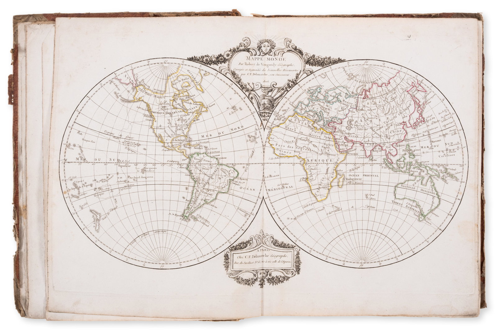 World.- de Vaugondy (Robert) Nouvel Atlas Portatif, Paris, Delamarche, [c.1806-14] (1 of 1)