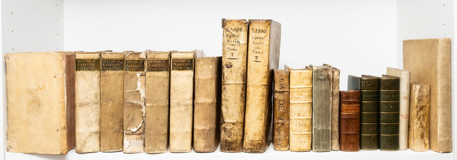 Aretino (Pietro) Il primo [-sesto] libro delle lettere, Paris, Mathieu La Maistre, 1609; and others, (1 of 1)