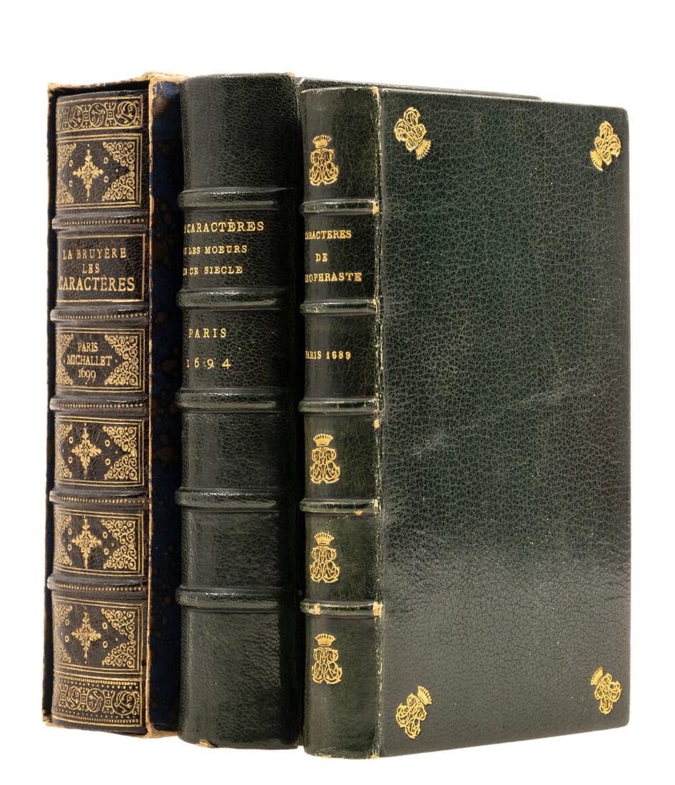 Bindings.- Theophrastus. Les Caractères de Théophraste, traduits du grec, avec les Caractères ou (1 of 1)