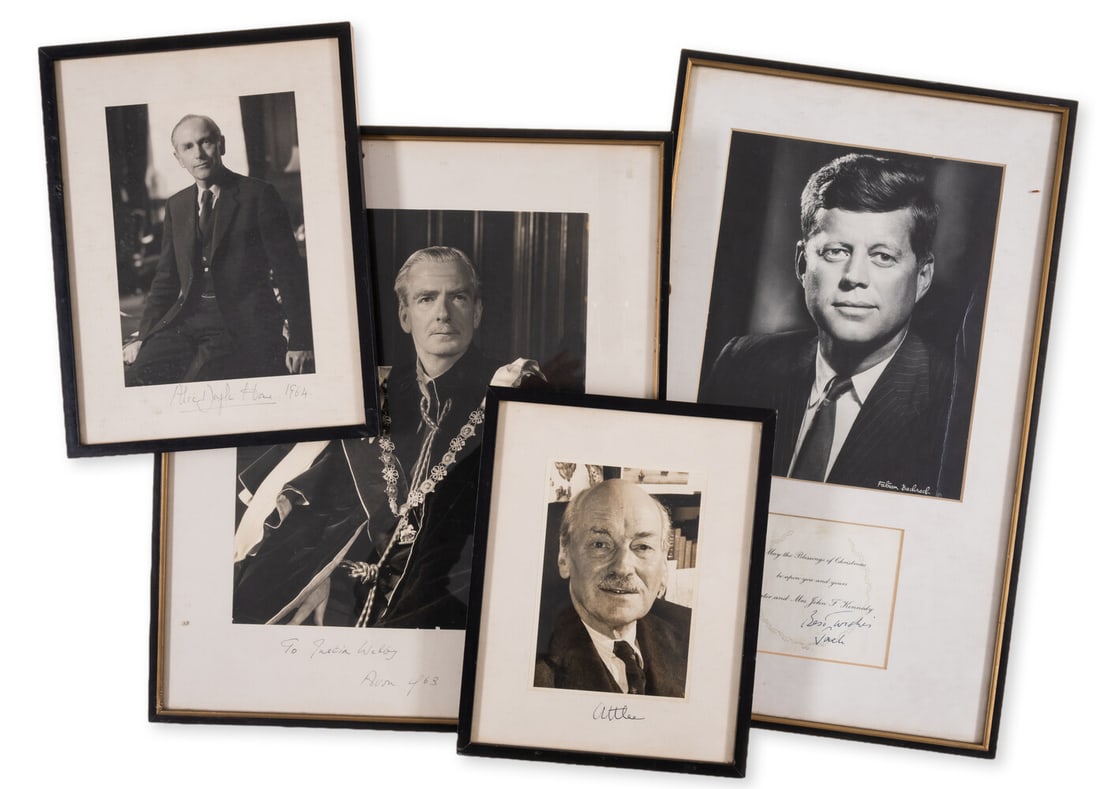 Kennedy (John Fitzgerald).- Printed Christmas card from Senator and Mrs John F. Kennedy signed, (1 of 1)