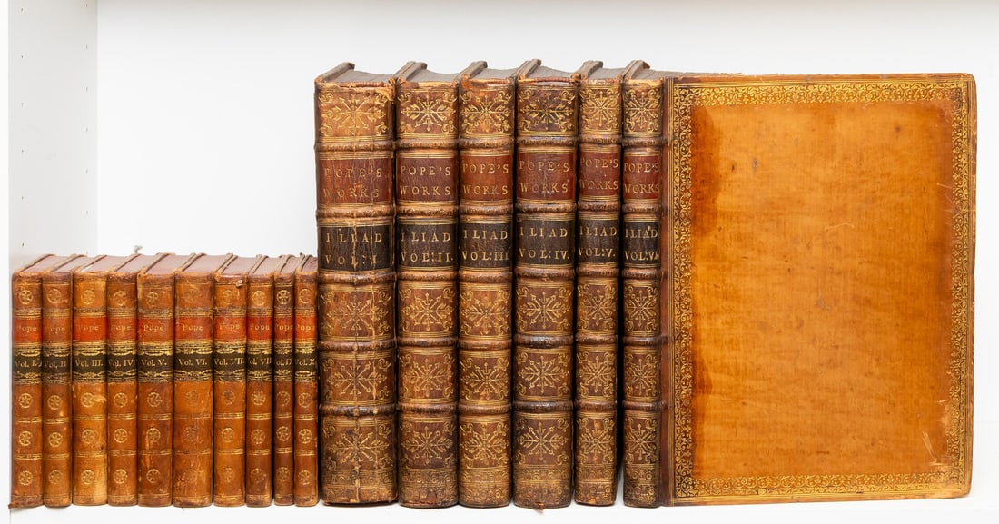 Homer. The Iliad, translated by Alexander Pope, 6 vol., first quarto edition, 1715-20; and others (1 of 1)