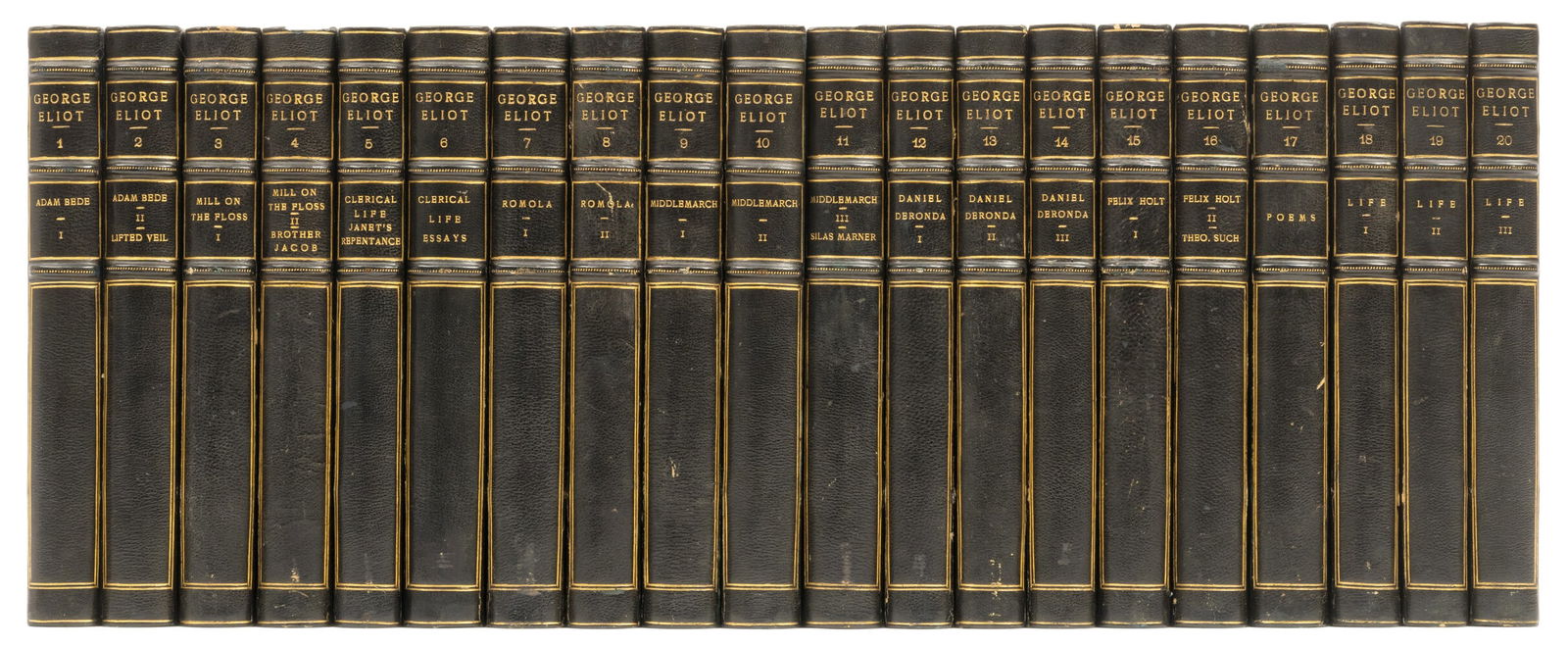 [Evans (Marian)] 'George Eliot'. The Life and Works, 20 vol., Boston, Charles E. Lauriat, 1908 (1 of 1)