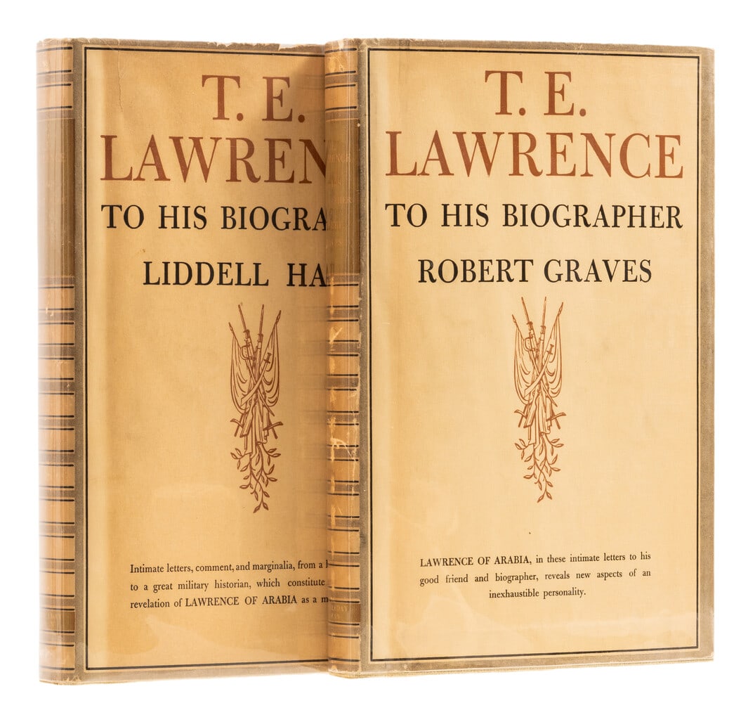 Lawrence (T.E.) To His Biographer Robert Graves [&] Liddell Hart, 2 vol., one of 500 copies printed: Lawrence (T.E.) To His Biographer Robert Graves [&] Liddell Hart, 2 vol., one of 500 copies printed for the United States
