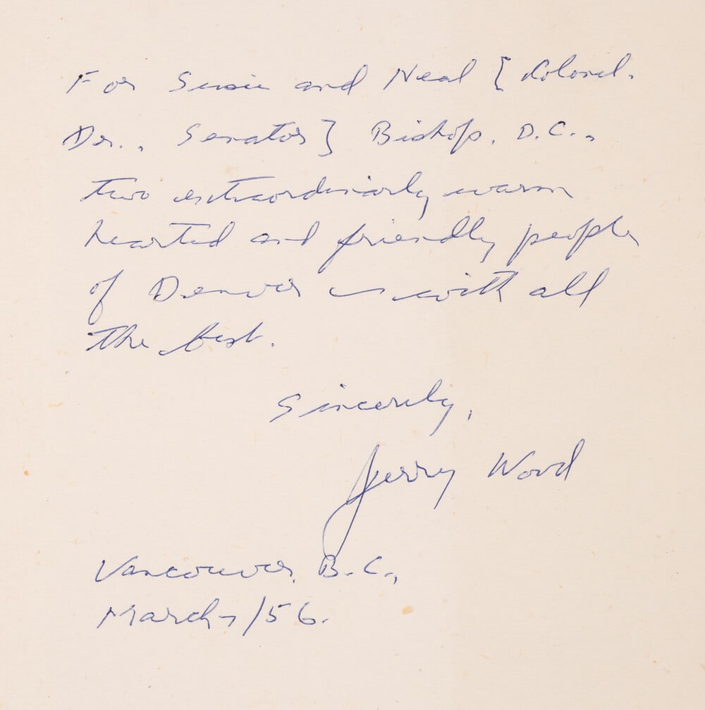 Wood (J. E. R., editor) Detour. The Story of Oflag IVC, signed presentation inscription from the (1 of 2)