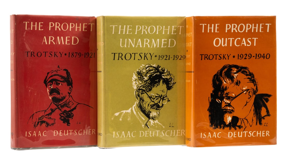 Deutscher (Isaac) [Trotsky], 3 vol., 1954-63.: Deutscher (Isaac) [Trotsky], 3 vol., comprising The Prophet Armed, first edition, faint spotting to endpap