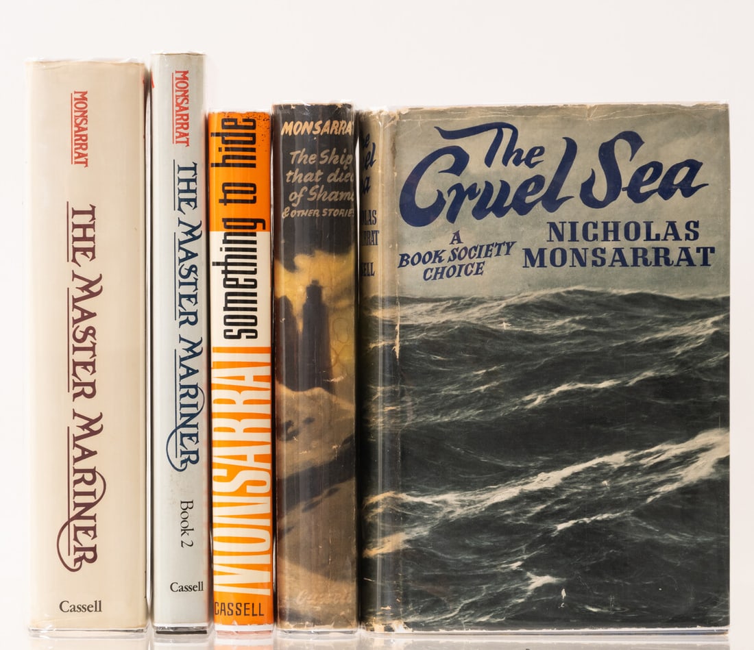 Monsarrat (Nicholas) The Cruel Sea, second edition, signed by the author, 1951; and 4 others by the (1 of 2)