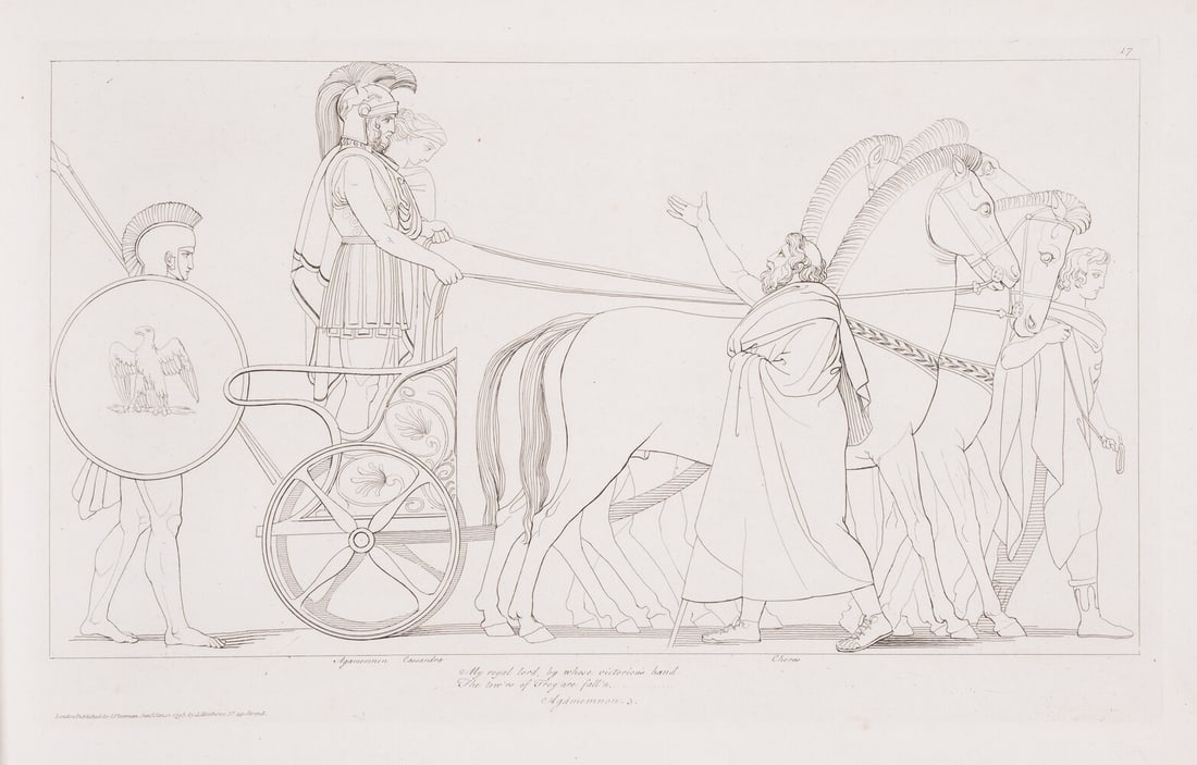 Flaxman (John) Compositions from the Tragedies of Aeschylus, J. Matthews, 1795; and 5 others, mostly (1 of 1)