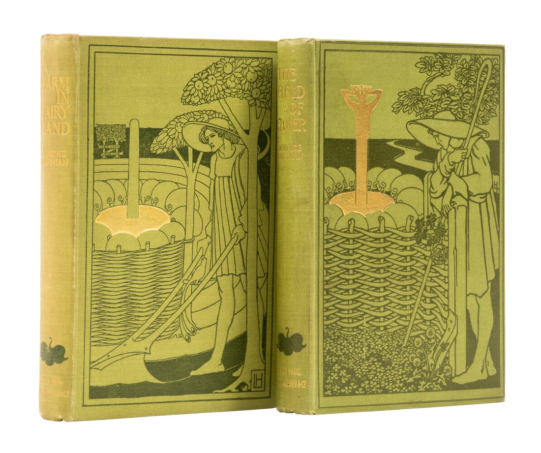 Housman (Laurence) A Farm in Fairyland, first edition, Kegan Paul, Trench and Trubner & Co., 1894;: Housman (Laurence) A Farm in Fairyland, contemporary ink ownership inscription to endpaper, light toning to spine</