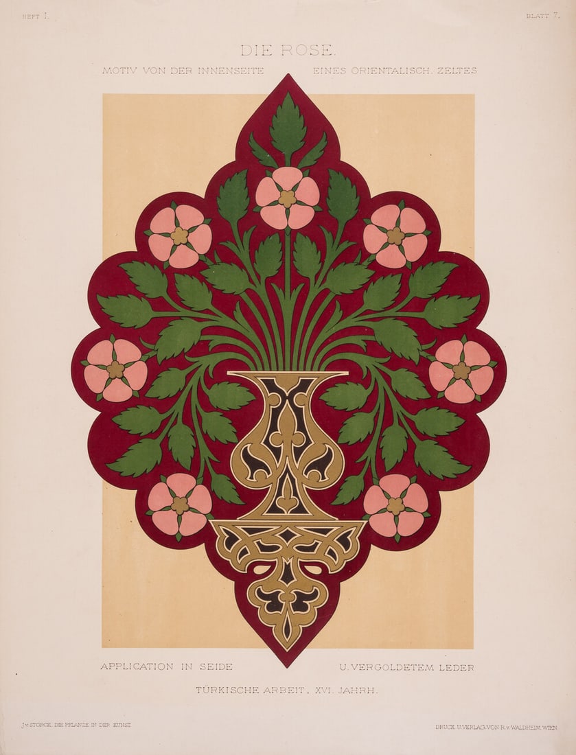 Storck (Josef Ritter von) Die Pflanze in der Kunst, 12 vol. in 11, Vienna, R. V. Walheim, [c.1895] (1 of 1)