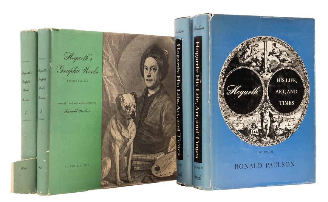 Art reference.- Paulson (Ronald) Hogarth's Graphic Works, 2 vol., revised edition, 1971; and 2 (1 of 1)