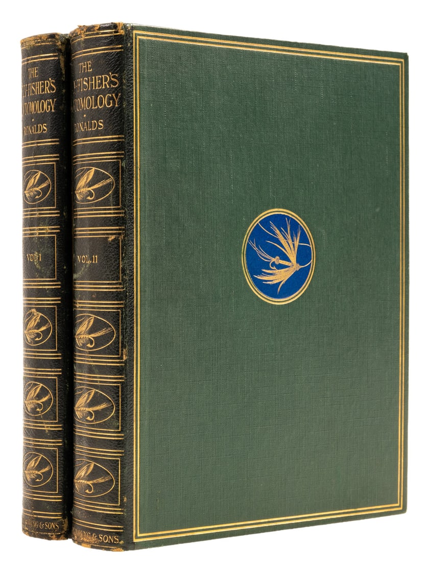 Angling.- Ronalds (Alfred) The Fly-Fisher's Entomology, 2 vol., one of 250 copies, Liverpool, Henry (1 of 1)
