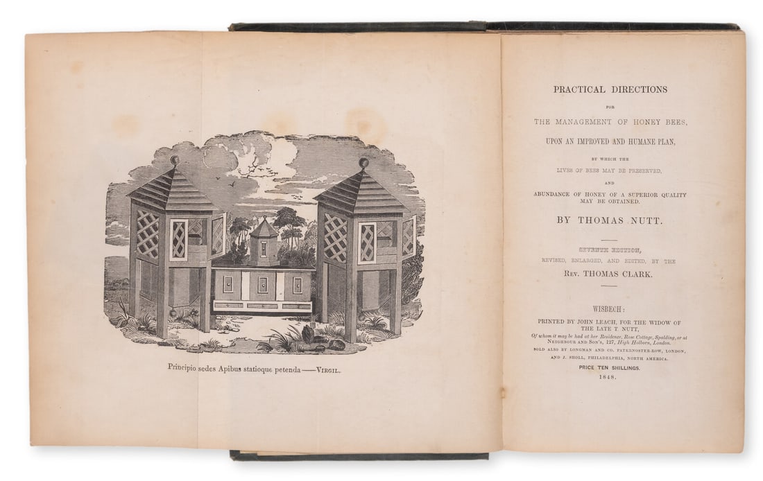 Bees.- Nutt (Thomas) Practical Directions for the Management of Honey-Bees, upon an improved and (1 of 1)